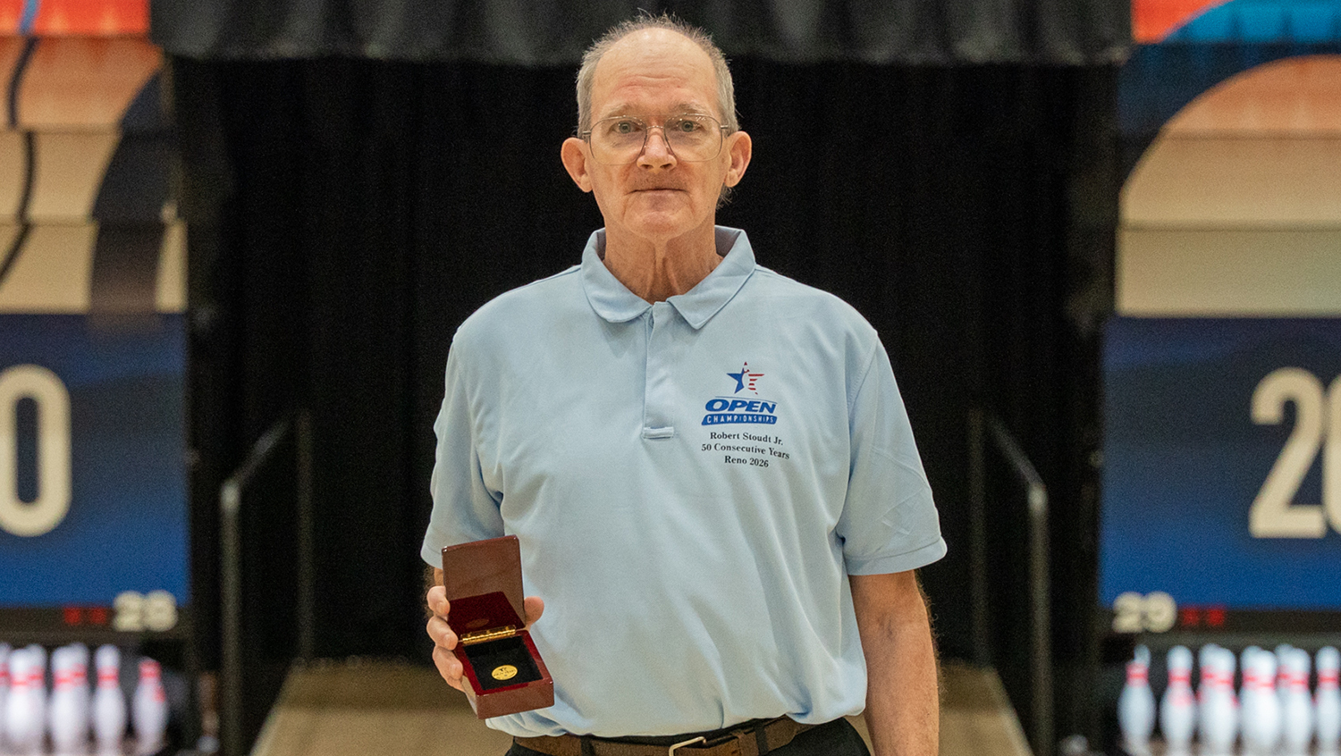 Robert Stoudt Jr. celebrates 50 consecutive years at the USBC Open Championships in 2026